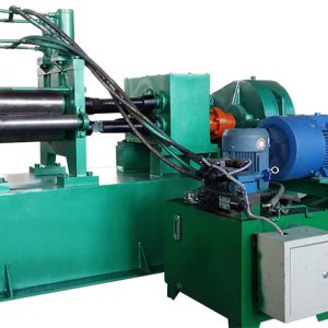 Five-roller hydraulic tension leveling