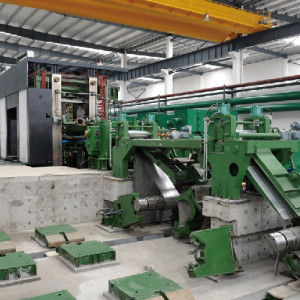 coil strapping machine coupled with 5 tandem mill unit
